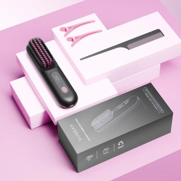 Portable Straightener Brush - Soneax GoBrush PRO