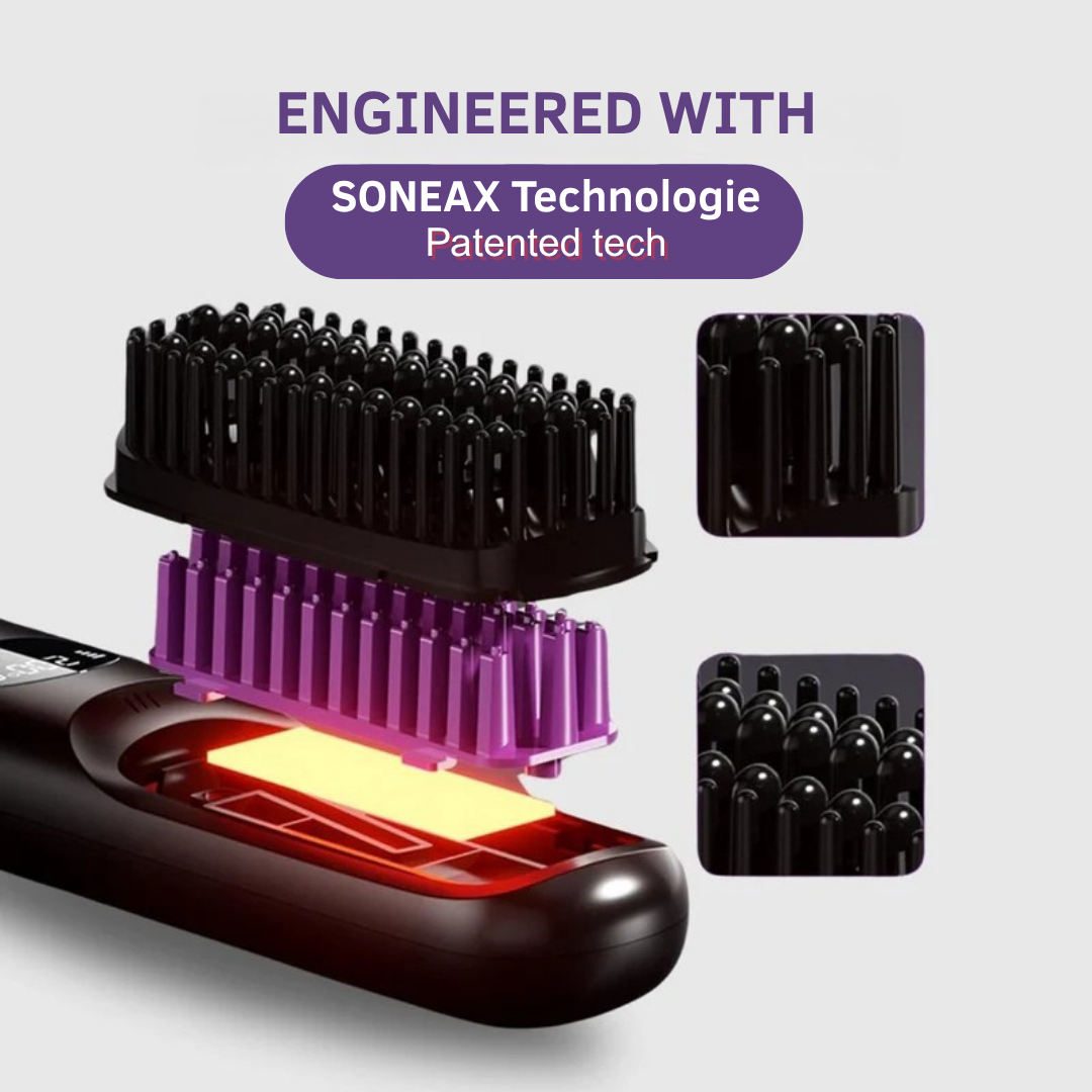 Portable Straightener Brush - Soneax GoBrush PRO