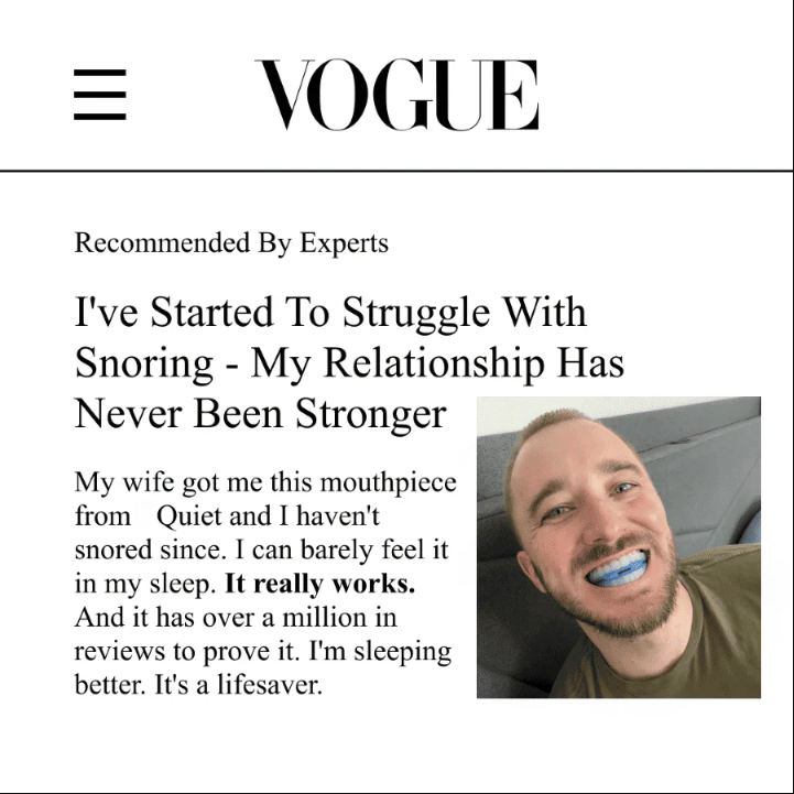 The Quiet Anti-Snoring Mouthpiece Universal Size