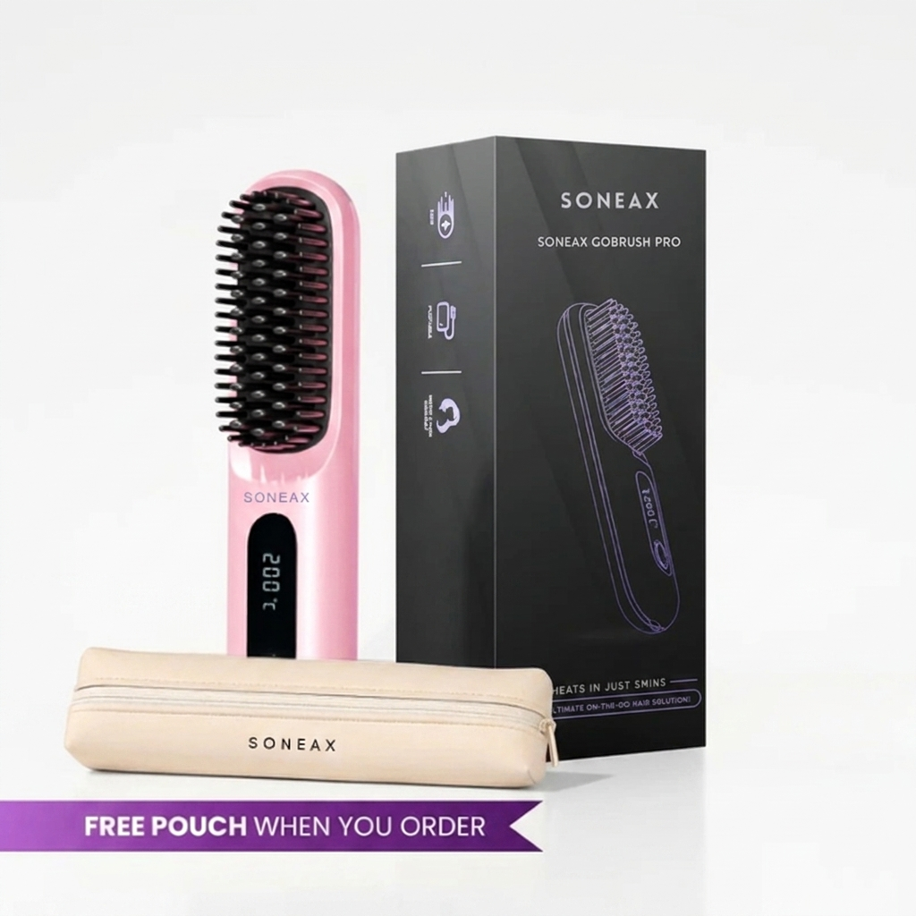 Portable Straightener Brush - Soneax GoBrush PRO