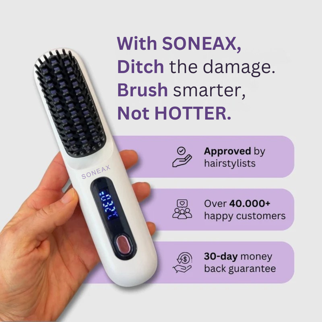 Portable Straightener Brush - Soneax GoBrush PRO