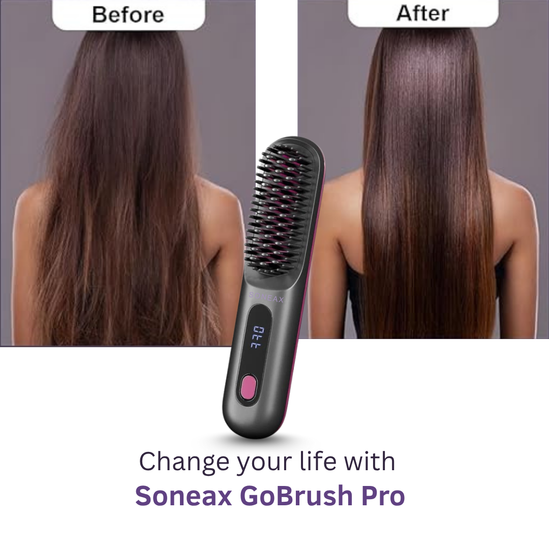 Portable Straightener Brush - Soneax GoBrush PRO